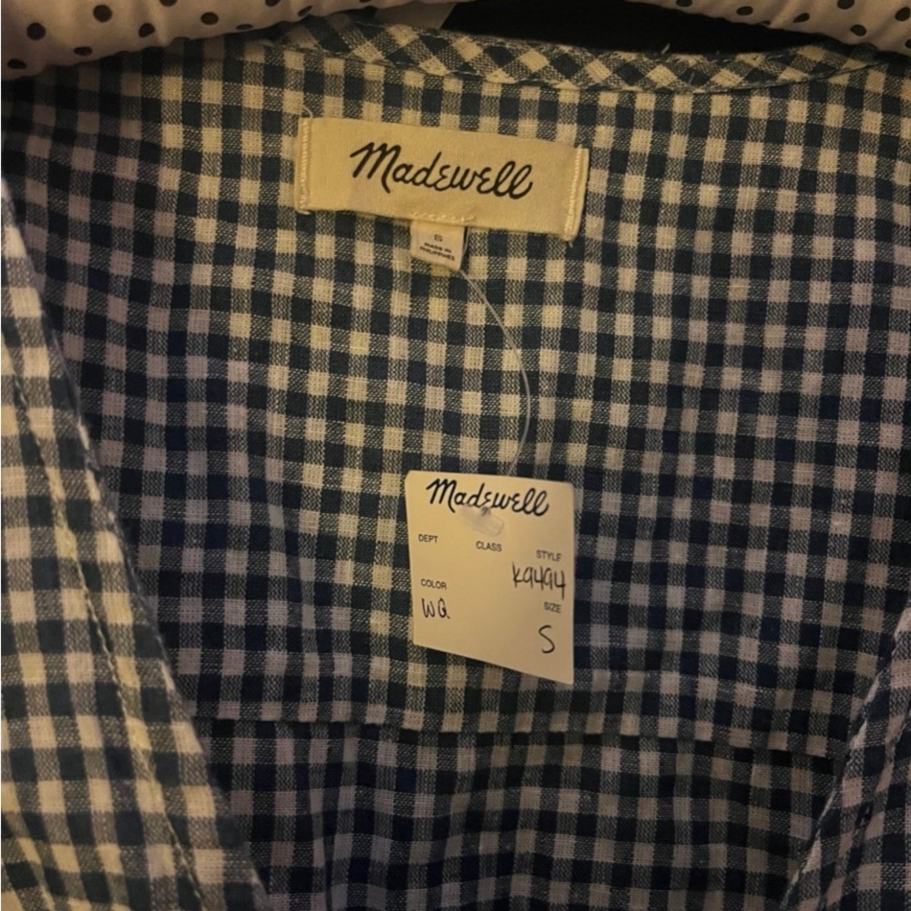 Madewell Gingham Wrap Dress - Picture 4 of 5
